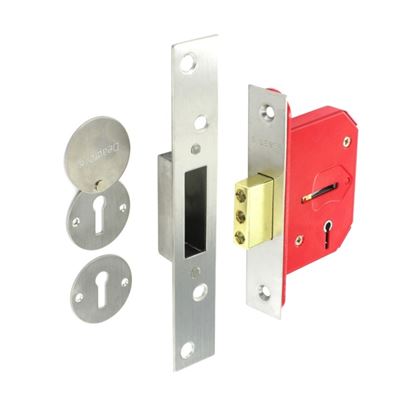 Securit-5-Lever-Deadlock-Brass-Plated