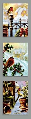 Premier-Snowy-Robin-Scene-Canvas-6-LEDs