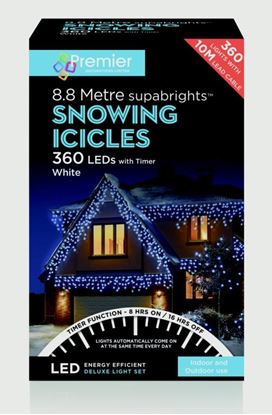 Premier-Snowing-Icicles-With-Timer-White