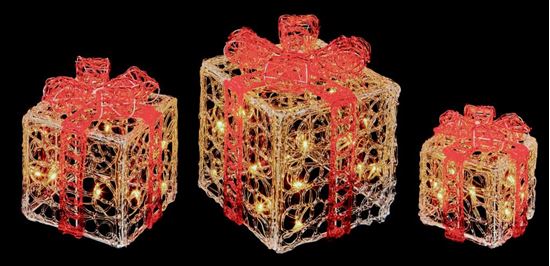 Premier-Acrylic-Clear-Red-Parcels-with-White-LEDS