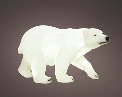 Kaemingk-LED-Bear-Fibreglass-Stand-White