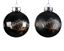 Kaemingk-Shatterproof-Bauble-Shiny-Matt-Black-Flower