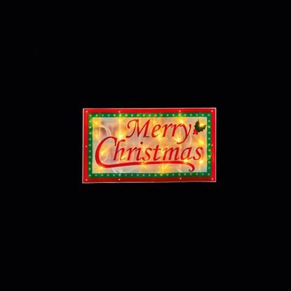 Premier-Lit-Merry-Christmas-With-Silhouette--20-LEDs