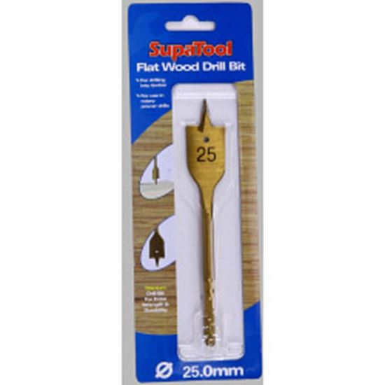 SupaTool-Titanium-Coated-Flat-Wood-Drill-Bits