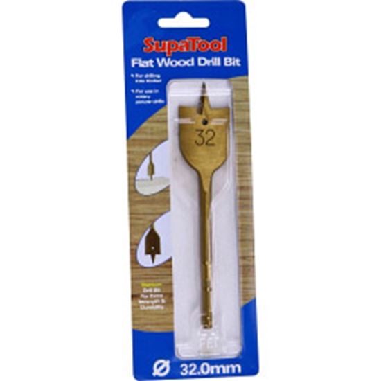 SupaTool-Titanium-Coated-Flat-Wood-Drill-Bits