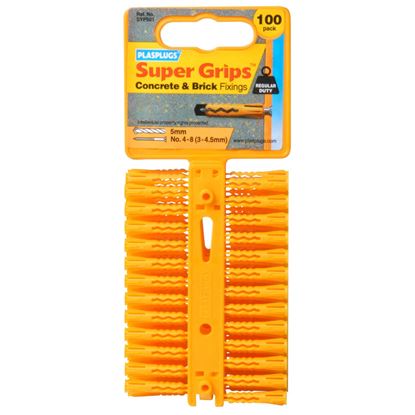 Plasplugs-Supergrip-Fixings---Yellow