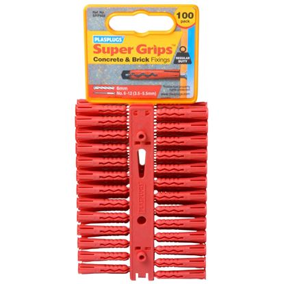 Plasplugs-Red-Supergrip-Fixings