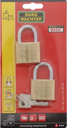 Burg-Wchter-Brass-Padlock-Keyed-Alike