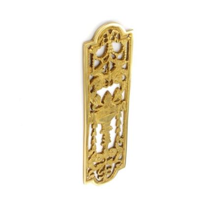 Securit-Brass-fancy-finger-plate