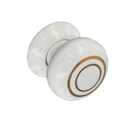 Securit-Ceramic-Door-Knobs-WhiteGold-Lines-Pair