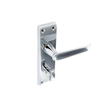 Securit-Chrome-Flat-Bathroom-Handles-Pair