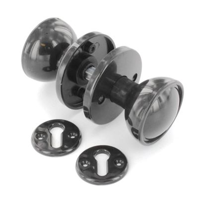 Securit-Plastic-Mortice-Knob-Set-Brown