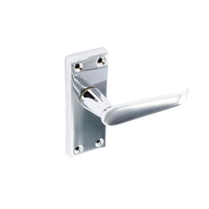 Securit-Chrome-Flat-Latch-Handles-Pair