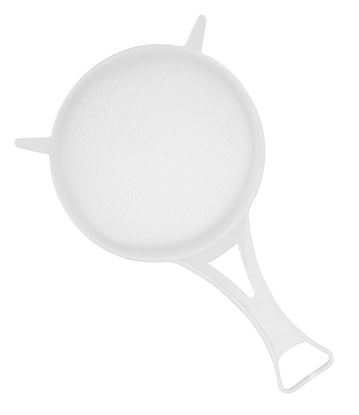 Chef-Aid-White-Plastic-Strainer-Nylon-Mesh