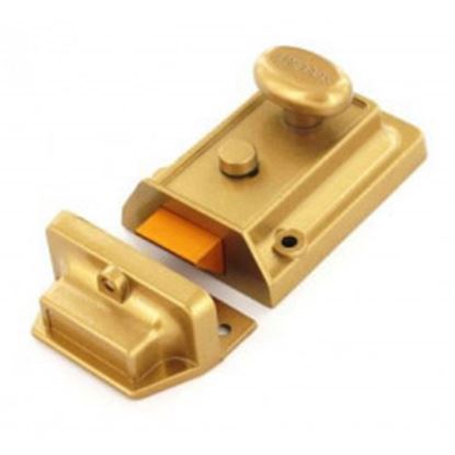 Securit-Champagne-finish-nightlatch--Brass-cylinder