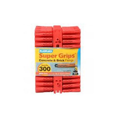 Plasplugs-Super-Grips-Fixings---Red