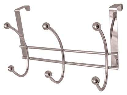 Headbourne-6-Polished-Chrome-Ball-Hooks-on-Polished-Chrome-Over-The-Door-Hanger