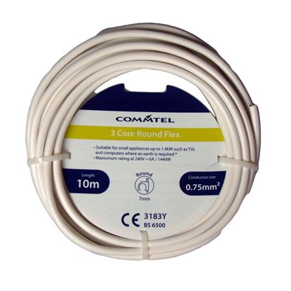 Commtel-3-Core-Round-Flex-10m-075mm2