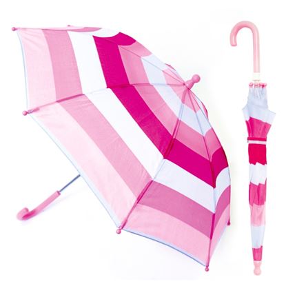 Drizzles-Childs-Pink-Striped-Umbrella