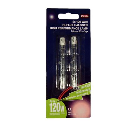 Dencon-120W-78mm-Halogen-Tube-Bubblepack---2-Pack