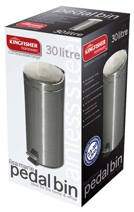 Kingfisher-Pedal-Bin-Stainless-Steel