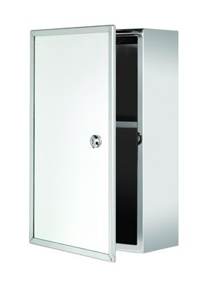 Croydex-Trent-Stainless-Steel-Medicine-Cabinet-Lockable