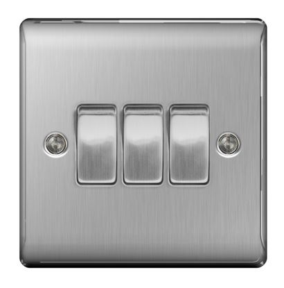 BG-Brushed-Steel-10ax-Plate-Switch-2-Way