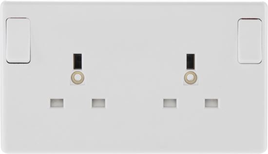 NEXUS-2-Gang-White-Round-Edge-Single-Pole-Switched-Socket