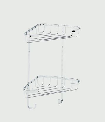 Croydex-2-Tier-Corner-Basket