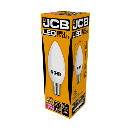 JCB-LED-Candle-470lm-Opal-6w