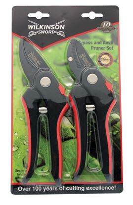 Wilkinson-Sword-Bypass--Anvil-Pruners-SetTwin-Pack