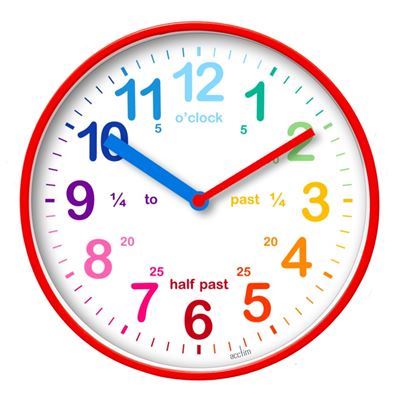 Acctim-Wickford-Kids-Time-Teach-Clock-20cm