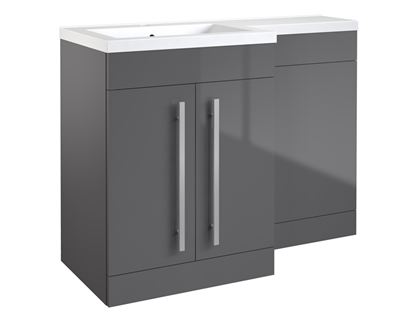 Kvit-Matrix-2-Door-Basin-Unit-Gloss-Grey