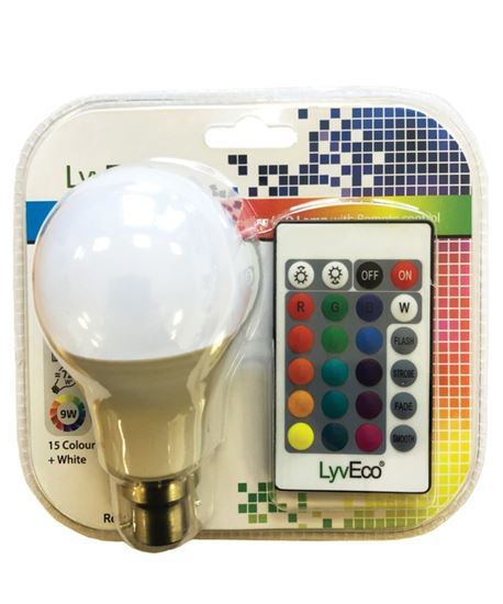 Lyveco-Remote-Controlled-Colour-Changing-GLS-Lamp