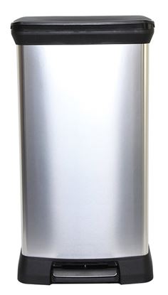 Curver-Deco-Black--Silver-Pedal-Bin