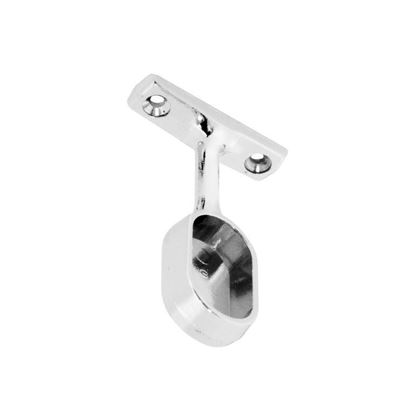 Securit-Chrome-Oval-End-Bracket