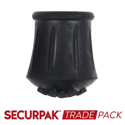 Securpak-Trade-Pack-Walking-Stick-Ferrule-Black-19mm