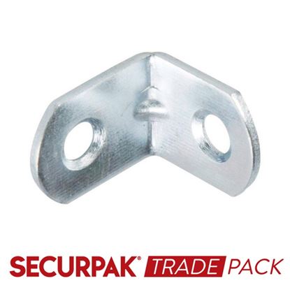 Securpak-Trade-Pack-Angle-Bracket-Zinc-Plated-19mm