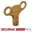 Securpak-Trade-Pack-Clock-Radiator-Key-Brass