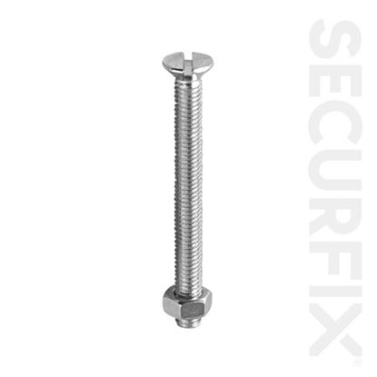 Securfix-Trade-Pack-Csk-Machine-Screw-Zinc-Plated-M4X25mm