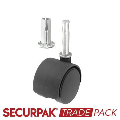 Securpak-Trade-Pack-Twin-Wheel-Castors-Stem-40mm