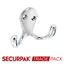 Securpak-Trade-Pack-Dbl-Robe-Hook-Cp-70mm
