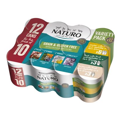 Naturo-Dog-Adult-Variety-Grain-Free-Can-390g