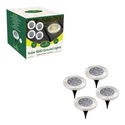 GardenKraft-Stainless-Steel-Solar-Ground-Light