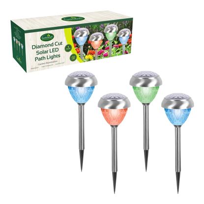 GardenKraft-Stainless-Steel-Colour-Change-Solar-Lights