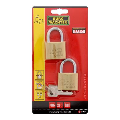 Burg-Wachter-C-Line-Standard-Shackle-Padlock-Pack-2