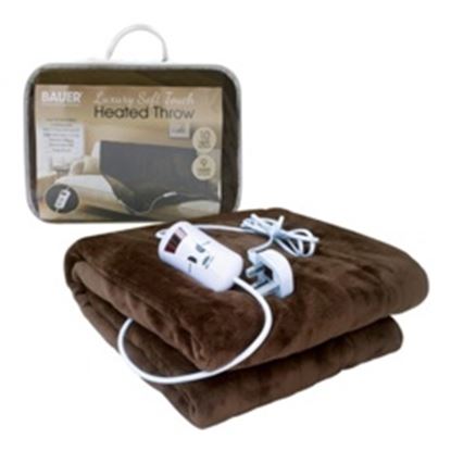 Bauer-Luxury-Soft-Touch-Heated-Throw-Brown