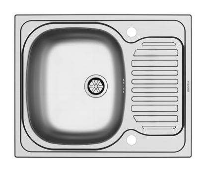 Pyramis-Aurora-Single-Bowl-Half-Drainer-Stainless-Steel-Sink