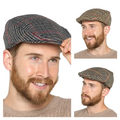 RJM-Mens-Checked-Flat-Cap