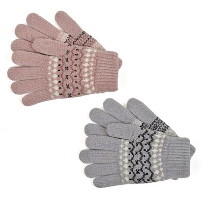 RJM-Ladies-Fairisle-Design-Chenille-Gloves